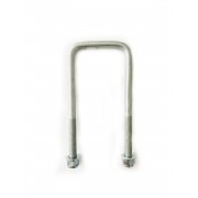 M8 Square Electro-Plated U Bolts 40MM Width X 100MM Length